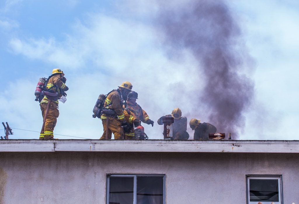 exterior part of roof dryer vent caught on fire