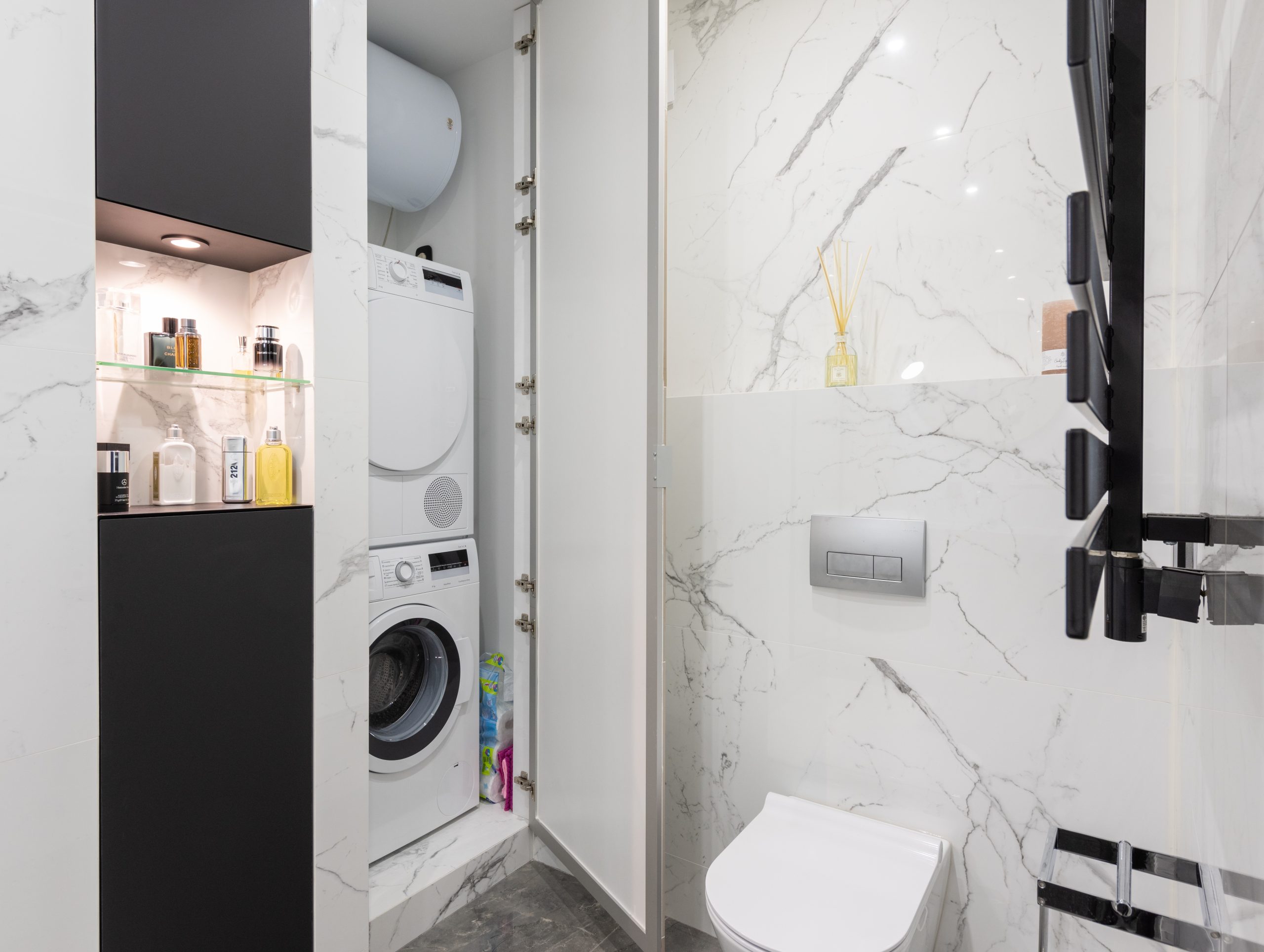 stacked washer and dryer